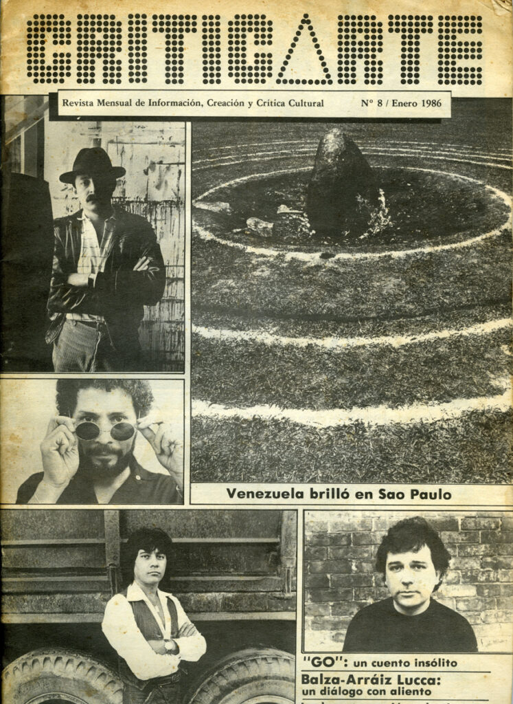 Pedro Terán. “Pedro Terán” en Criticarte, nº 8, Fundarte, Caracas, enero 1986.