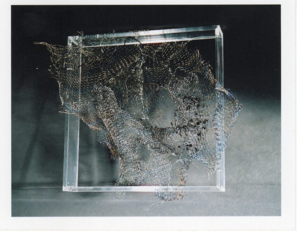 Lamis Feldman, Serie Escrituras entretejidas, 2002. Fotografías de Charlie Riera y Reinaldo Armas