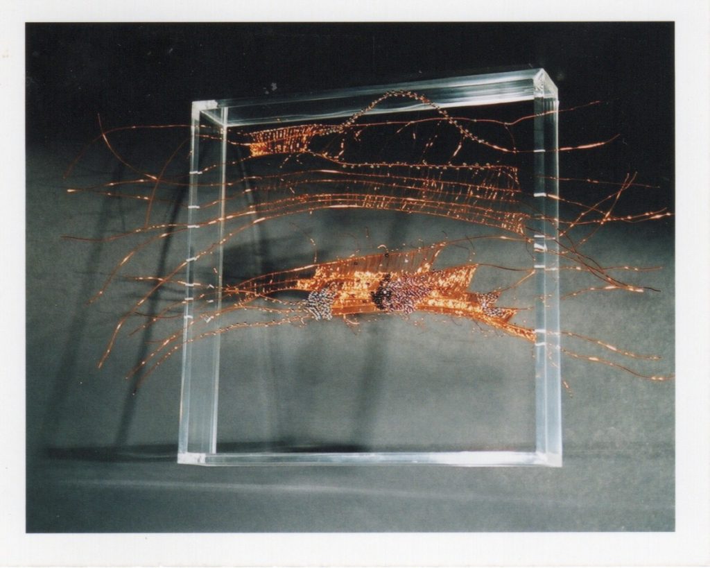 Lamis Feldman, Serie Escrituras entretejidas, 2002. Fotografías de Charlie Riera y Reinaldo Armas