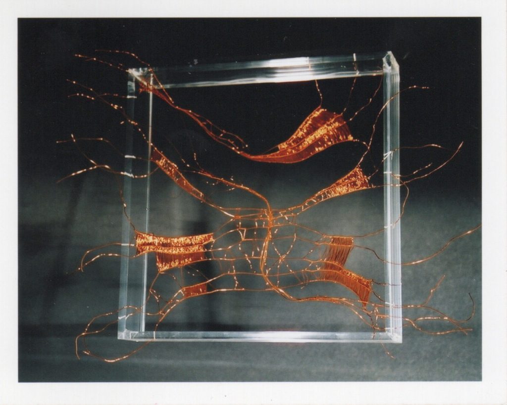 Lamis Feldman, Serie Escrituras entretejidas, 2002. Fotografías de Charlie Riera y Reinaldo Armas