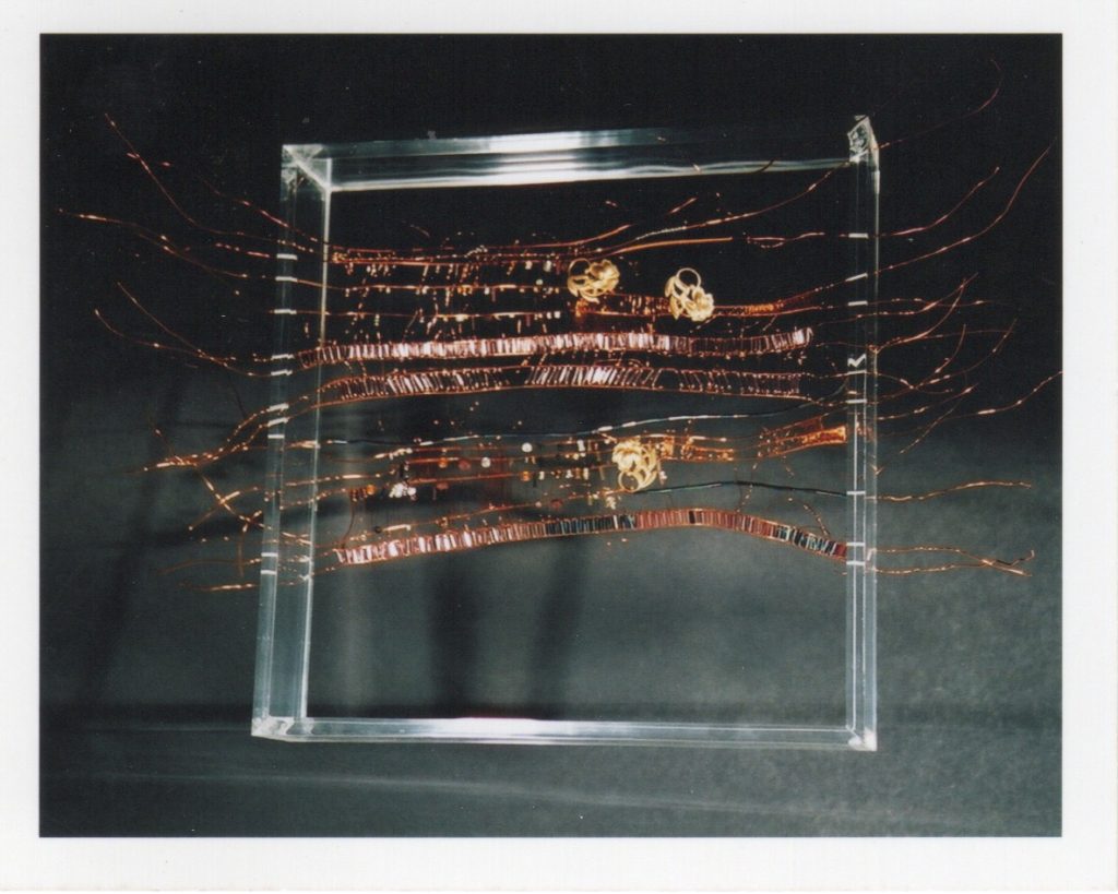 Lamis Feldman, Serie Escrituras entretejidas, 2002. Fotografías de Charlie Riera y Reinaldo Armas