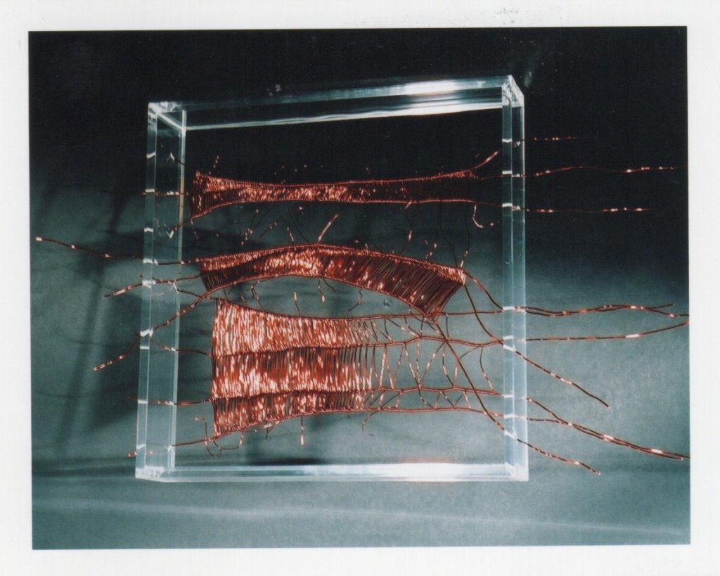 Lamis Feldman, Serie Escrituras entretejidas, 2002. Fotografías de Charlie Riera y Reinaldo Armas