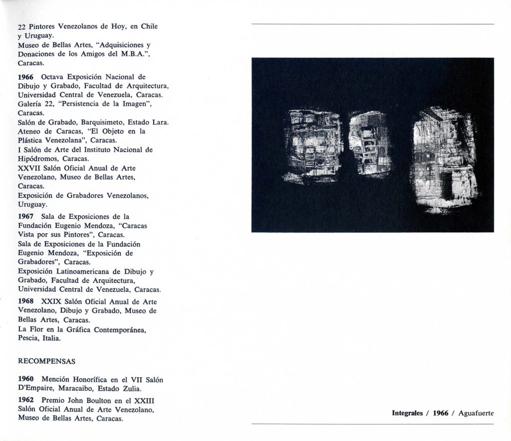 Maruja Rolando, 1923-1970. Obra gráfica. Caracas, TAGA [Taller de Artistas Gráficos Asociados], 1980, [p. 12].