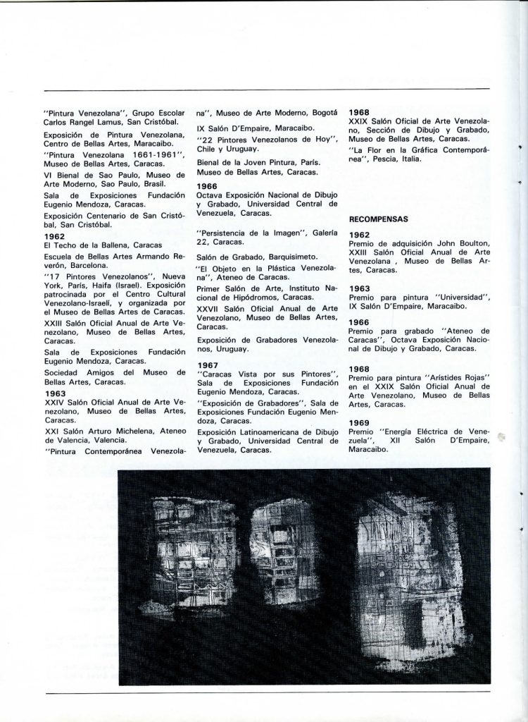Exposición Homenaje a Maruja Rolando [catálogo], Museo de Arte La Rinconada, Caracas, 1984