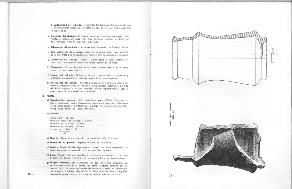 J.M. Cruxent y Maruja Rolando, “Tipología morfológica de tres piezas de cerámica. Nueva Cádiz, Isla de Cubagua”, Boletín Informativo IVIC nº 2, Caracas, 1961. pp. 7-19