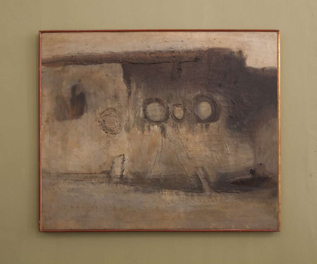 Maruja Rolando. Soledad tercera, 1963. Mixta sobre tela. 100 x 119 cm.