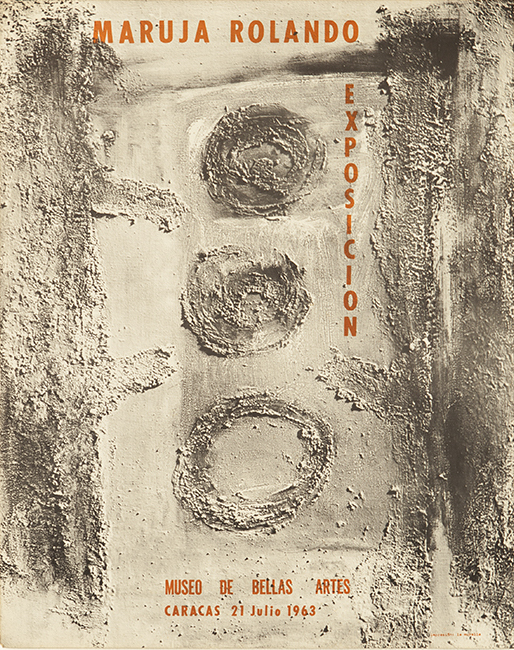 Maruja Rolando [afiche], Museo de Bellas Artes de Caracas, Caracas, 1963.