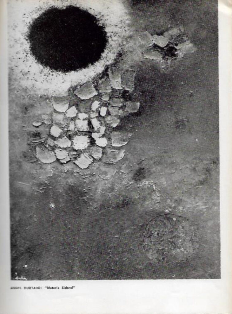 Pintura contemporánea venezolana [catálogo], Museo de Arte Moderno de Bogotá, Bogotá, 1963. Imágenes de catálogo extraídas de: MENDIETA, Alexandra, “Coleccionismo público de arte moderno en Colombia (1948- 1965): los casos del Museo Nacional y el Museo de Arte Moderno de Bogotá” (tesis doctoral, Universidad Autónoma de Madrid, 2018), p. 243. Tomado de: https://repositorio.uam.es/entities/publication/d7da2b33-f0a4-4789-9aae-f0a40a4edfd6