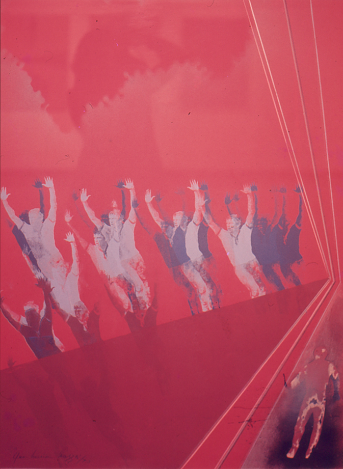 Ana María Mazzei. Obra sin identificar, circa 1974, parte de su primera exposición individual Secuencias en la galería Estudio Actual, Caracas (1974)