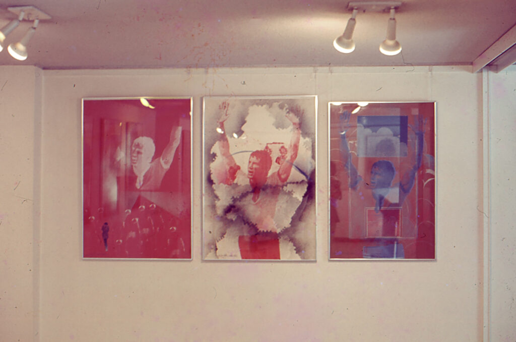 Ana María Mazzei. Obra sin identificar, circa 1974, parte de su primera exposición individual Secuencias en la galería Estudio Actual, Caracas (1974)