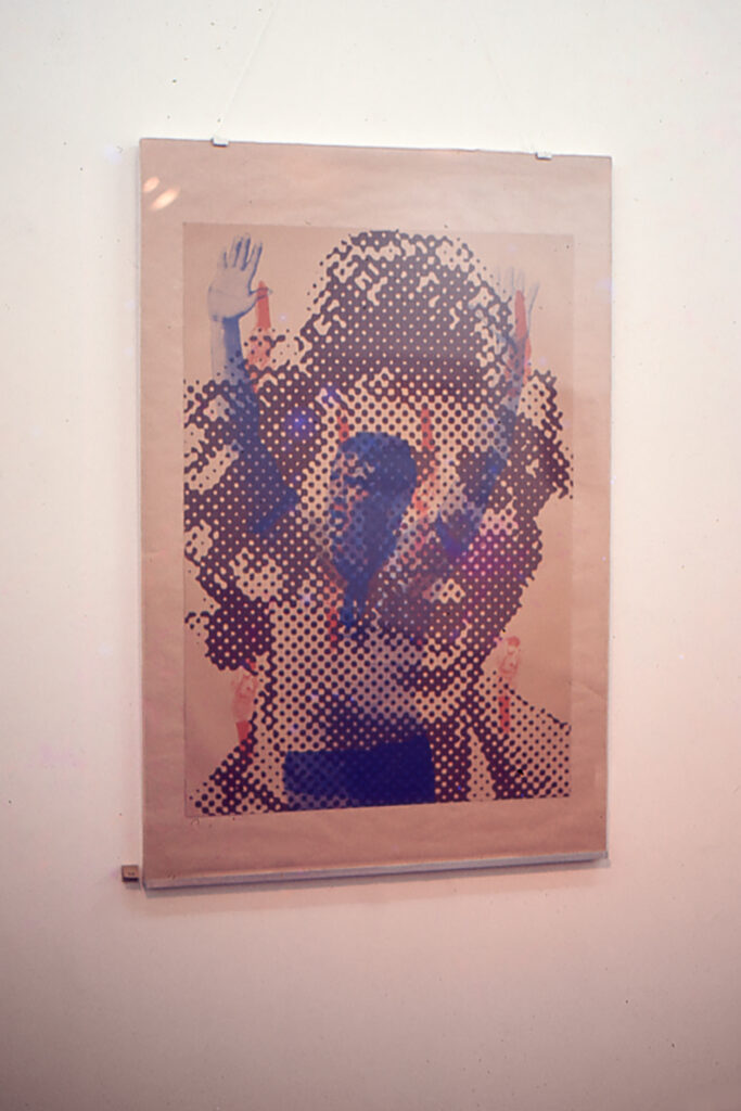 Ana María Mazzei. Obra sin identificar, circa 1974, parte de su primera exposición individual Secuencias en la galería Estudio Actual, Caracas (1974)