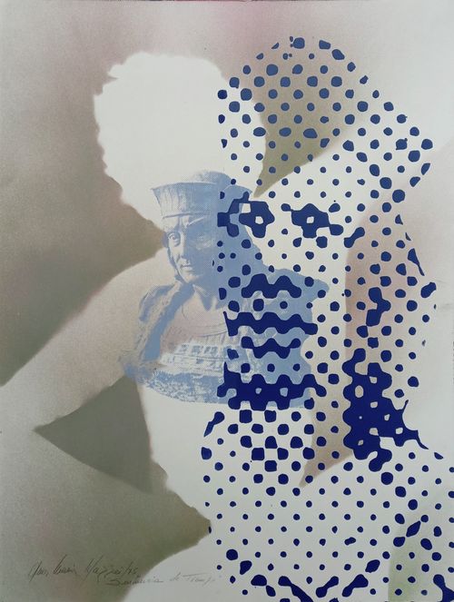 Ana María Mazzei. Sustancia del tiempo, 1975. Serigrafía sobre papel. 76 x 55,5 cm