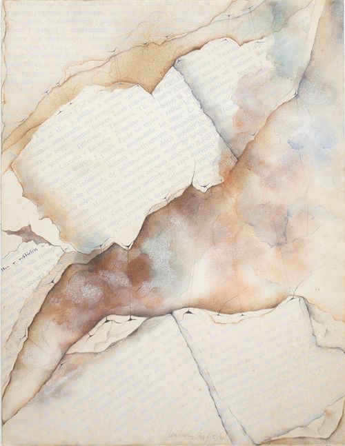 Ana María Mazzei. Sin título, 1977. Serigrafía, grafito y lápiz de color sobre papel. 70 x 50 cm