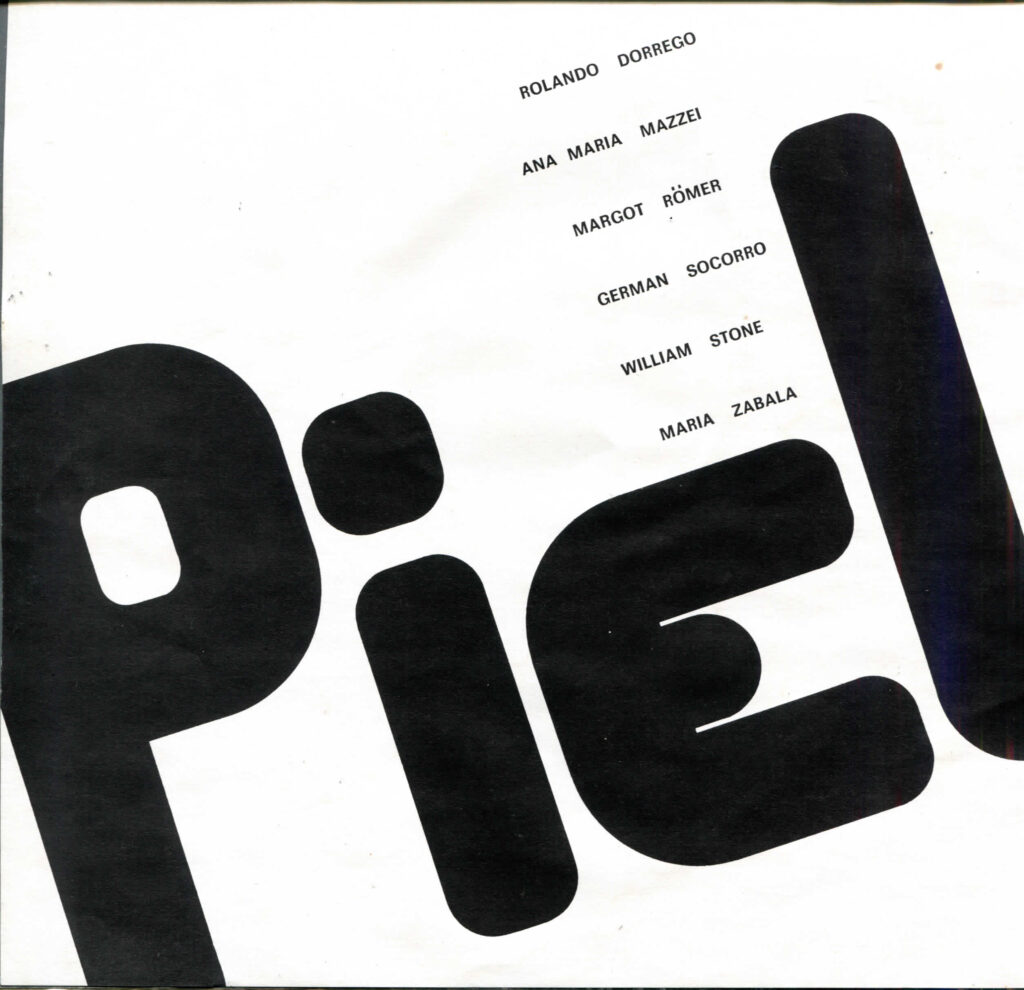 Piel a piel. 12ª Bienal de São Paulo [catálogo de exposición]. Caracas, Instituto Nacional de Cultural y Bellas Artes, 1973.