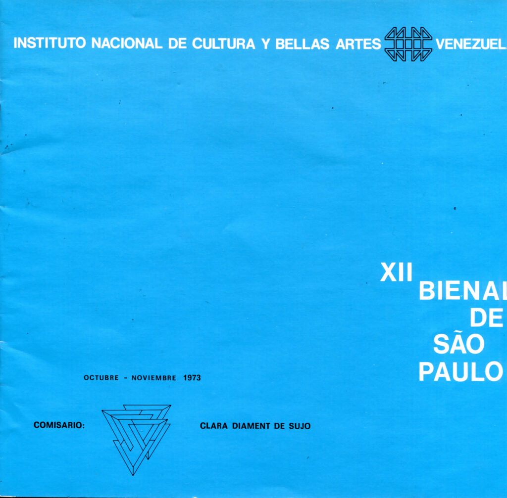 Piel a piel. 12ª Bienal de São Paulo [catálogo de exposición]. Caracas, Instituto Nacional de Cultural y Bellas Artes, 1973.