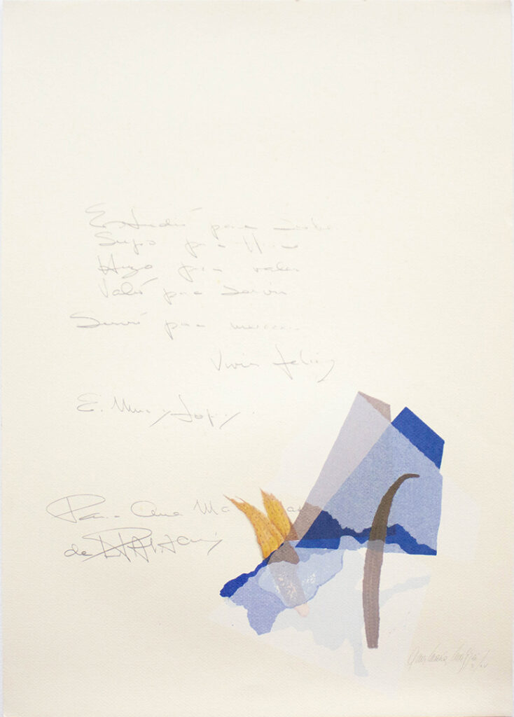 Ana María Mazzei, Grafías, 1982. Serigrafía sobre papel, 70 x 50 cm.