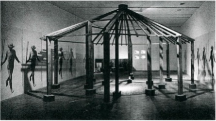 Ana María Mazzei, Instalación sin título en la exposición New Work: Ana María Mazzei, Miami Art Museum, 1997.